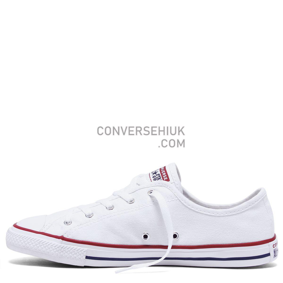 Converse Chuck Taylor All Star Dainty Canvas Low Top White White/White/Black 564981 Shoes