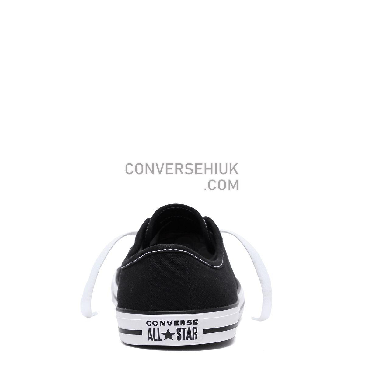 Converse Chuck Taylor All Star Dainty Canvas Low Top Black Black/White/Black 564982 Shoes