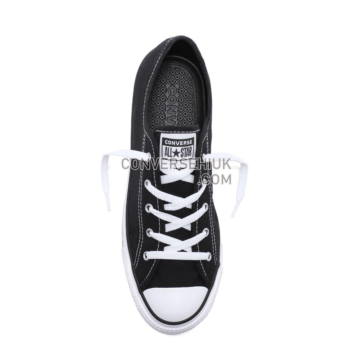 Converse Chuck Taylor All Star Dainty Canvas Low Top Black Black/White/Black 564982 Shoes