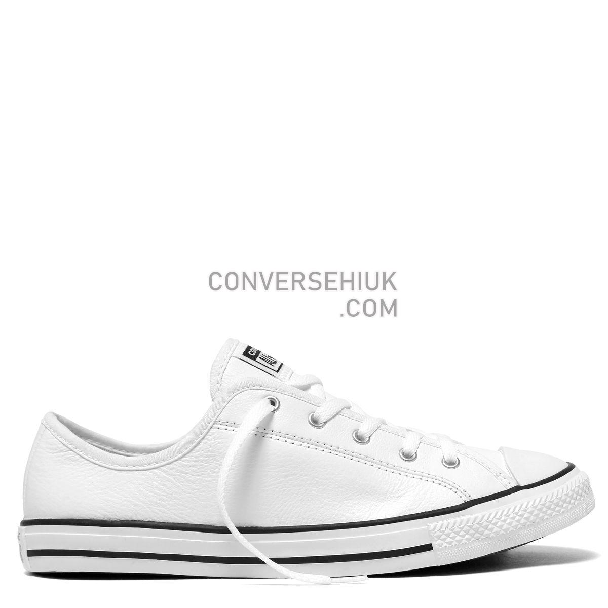 Converse Chuck Taylor All Star Dainty Leather Low Top White White/Black/White 564984 Shoes