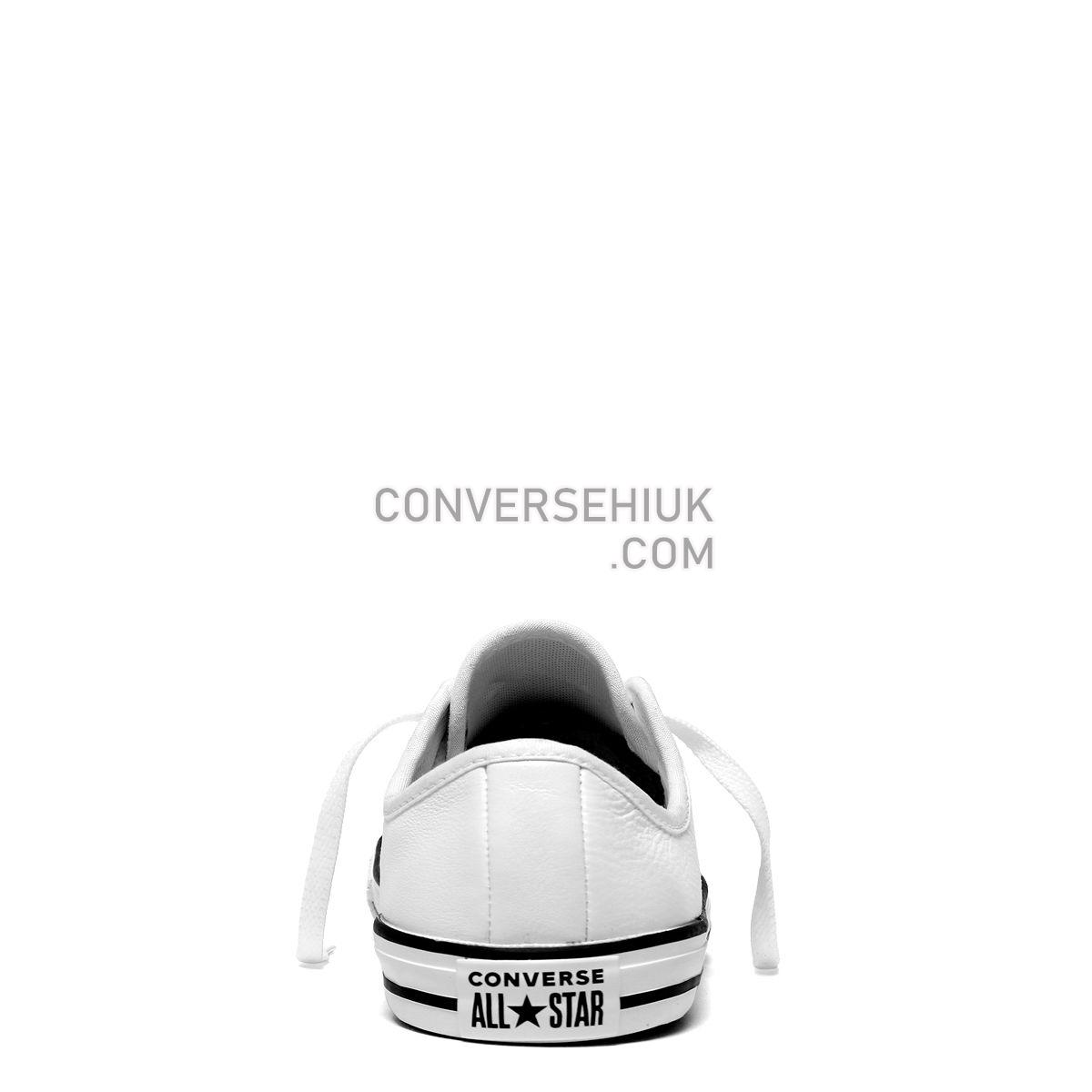 Converse Chuck Taylor All Star Dainty Leather Low Top White White/Black/White 564984 Shoes