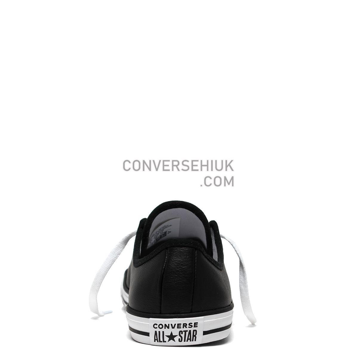 Converse Chuck Taylor All Star Dainty Leather Low Top Black Black/White/White 564985 Shoes