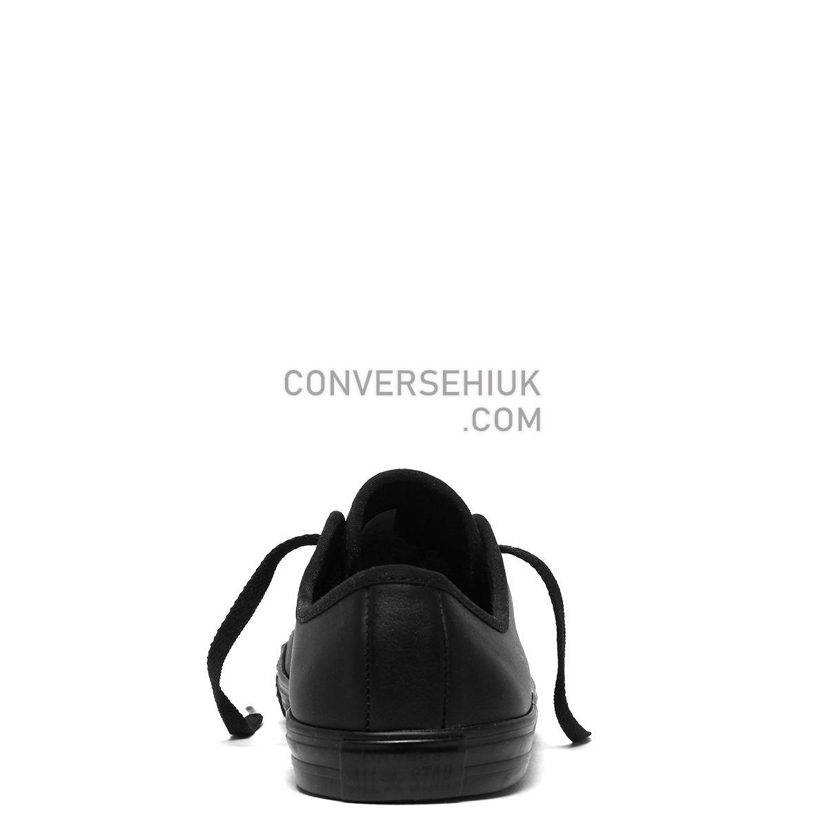 Converse Chuck Taylor All Star Dainty Leather Low Top Black Mono Black/Black/Black 564986 Shoes