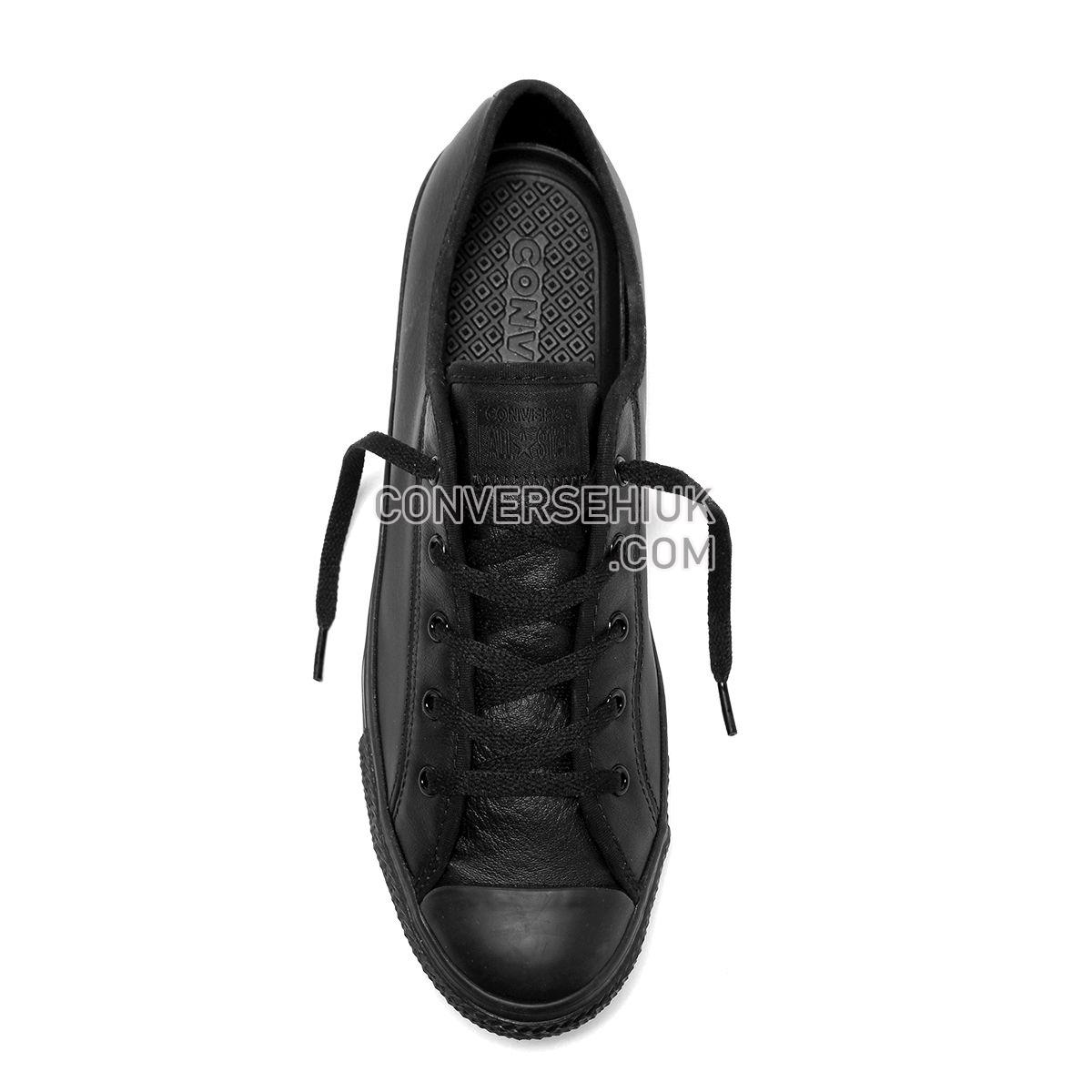 Converse Chuck Taylor All Star Dainty Leather Low Top Black Mono Black/Black/Black 564986 Shoes