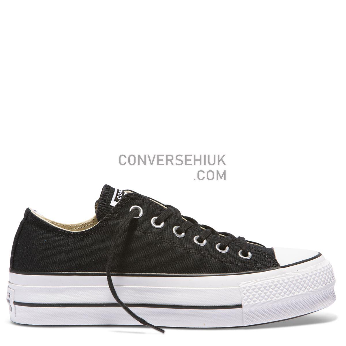 Converse Chuck Taylor All Star Lift Low Top Black Black/Garnet/White 560250 Shoes