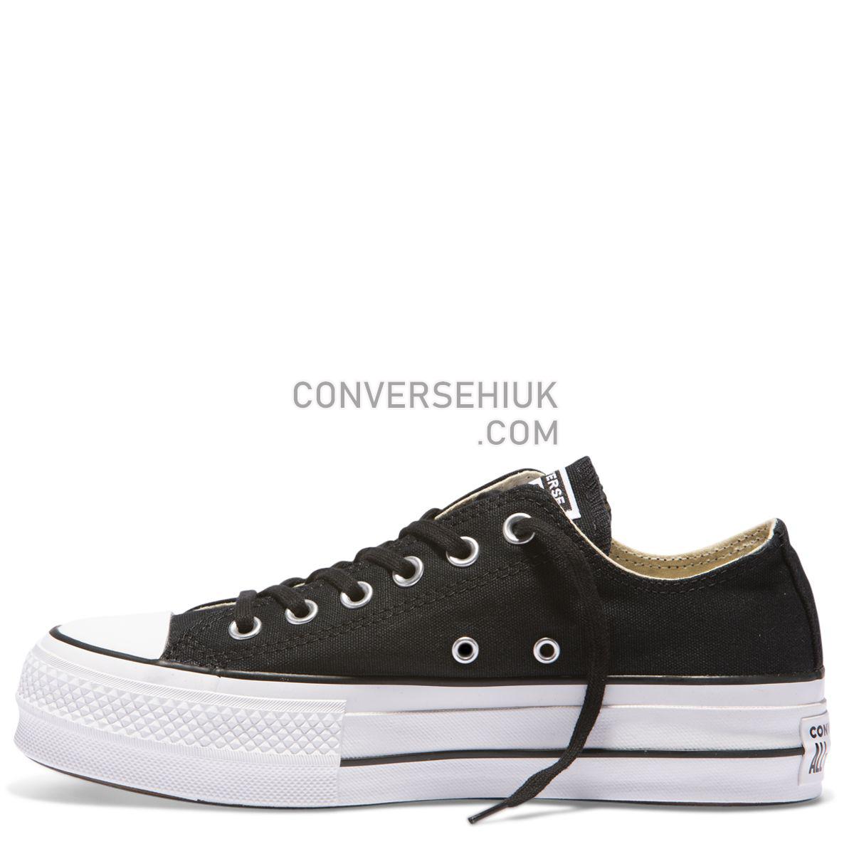 Converse Chuck Taylor All Star Lift Low Top Black Black/Garnet/White 560250 Shoes