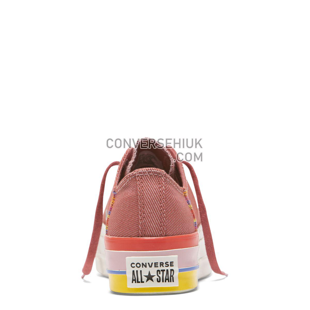 Converse Chuck Taylor All Star Rainbow Lift Low Top Coastal Pink Coastal Pink/Light Redwood/Vintage White 564995 Shoes