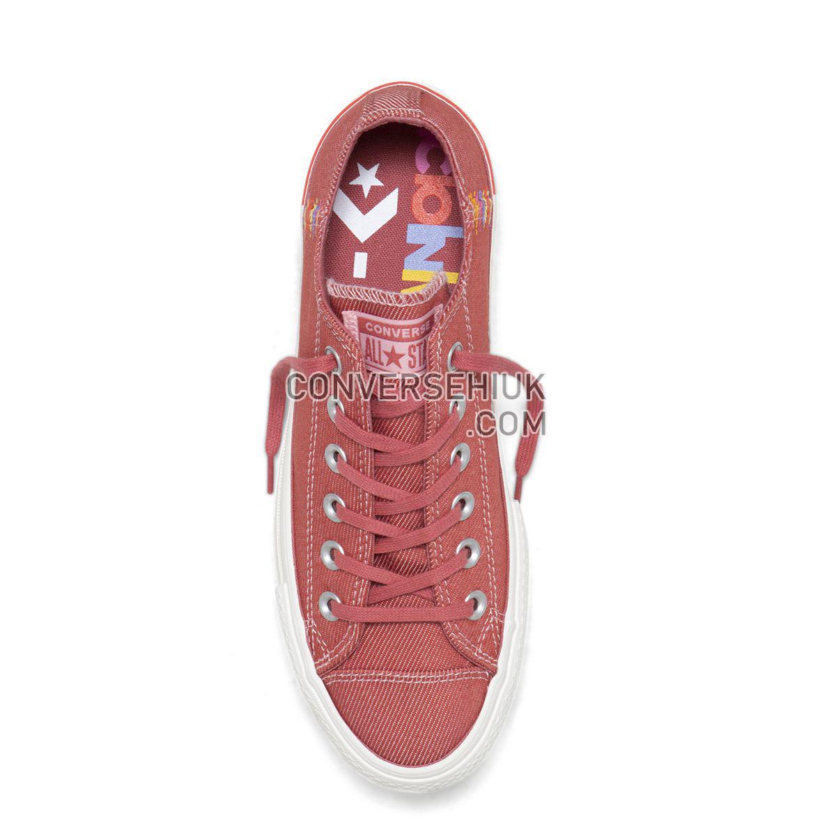 Converse Chuck Taylor All Star Rainbow Lift Low Top Coastal Pink Coastal Pink/Light Redwood/Vintage White 564995 Shoes