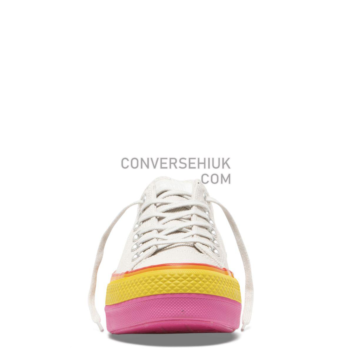 Converse Chuck Taylor All Star Rainbow Lift Low Top Vintage White Vintage White/Pale Putty/Vintage White 564992 Shoes