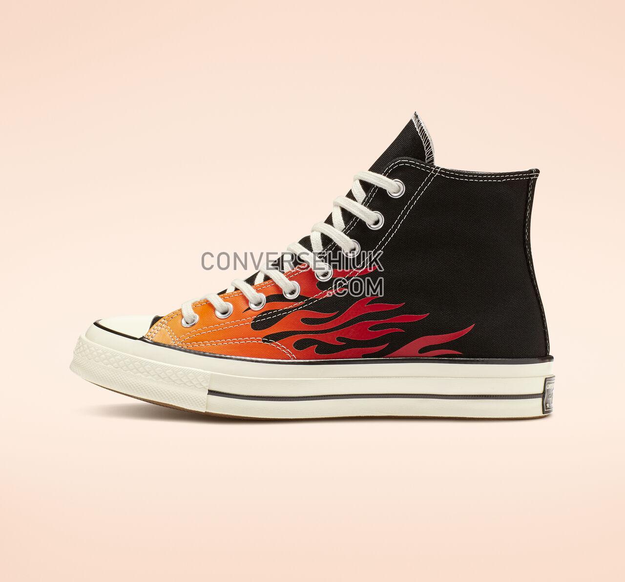 Converse Chuck 70 Archive Print High Top Black/Enamel Red/Bold Mandarin 165024C Shoes