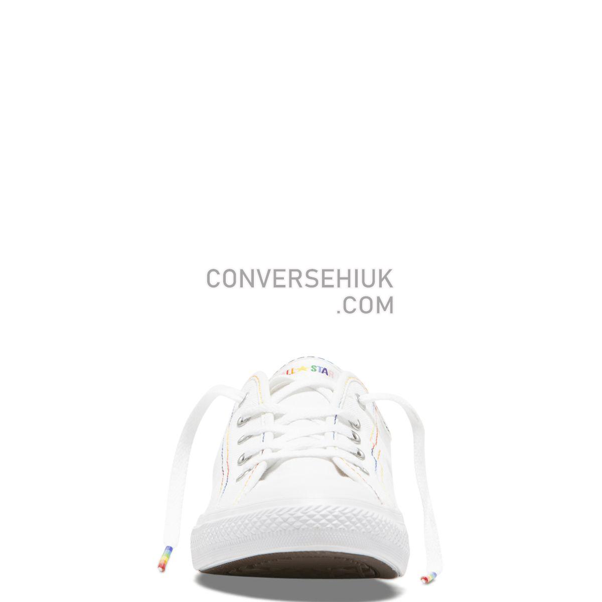 Converse Chuck Taylor All Star Dainty Rainbow Low Top White White/Yellow/White 564979 Shoes