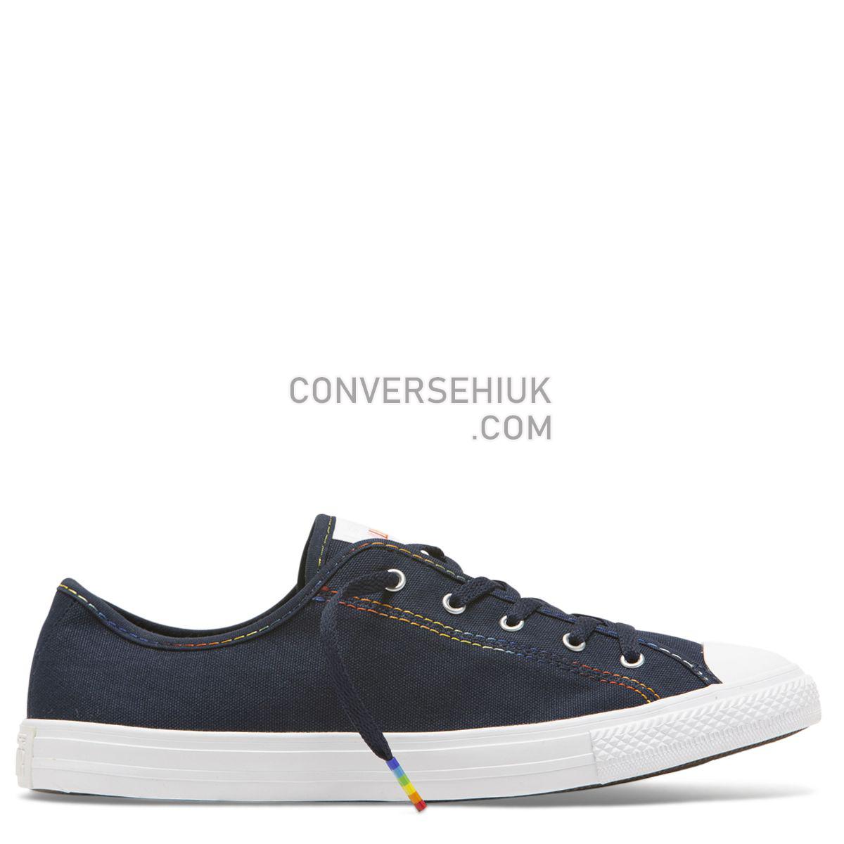 Converse Chuck Taylor All Star Dainty Rainbow Low Top Obsidian Obsidian/Yellow/White 564978 Shoes