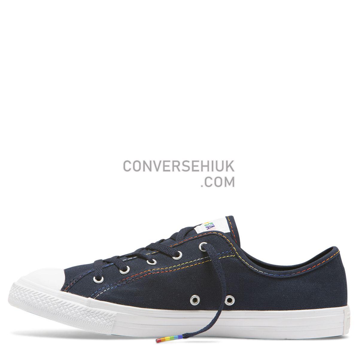 Converse Chuck Taylor All Star Dainty Rainbow Low Top Obsidian Obsidian/Yellow/White 564978 Shoes