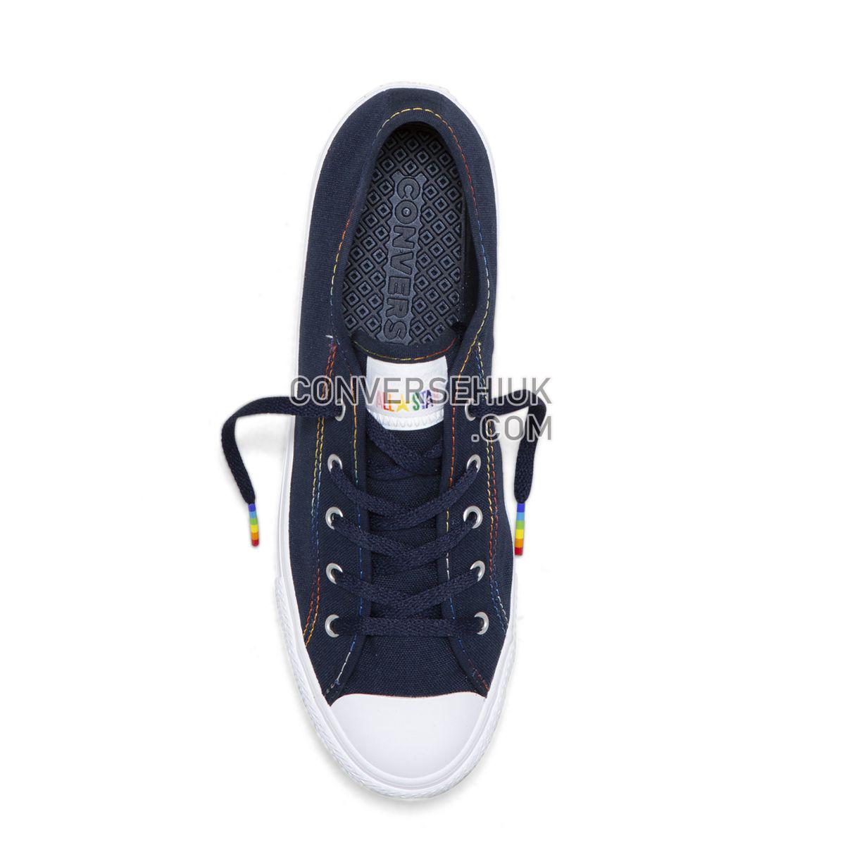 Converse Chuck Taylor All Star Dainty Rainbow Low Top Obsidian Obsidian/Yellow/White 564978 Shoes