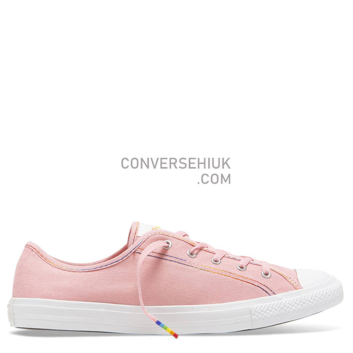 Converse Chuck Taylor All Star Dainty Rainbow Low Top Coastal Pink Coastal Pink/Yellow/White 564980 Shoes