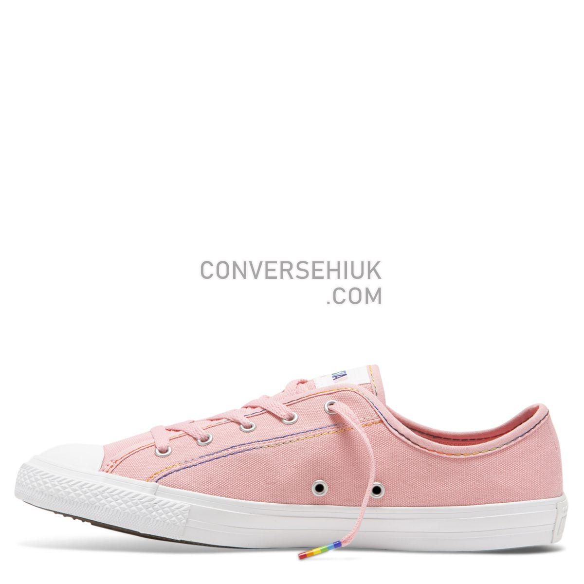 Converse Chuck Taylor All Star Dainty Rainbow Low Top Coastal Pink Coastal Pink/Yellow/White 564980 Shoes