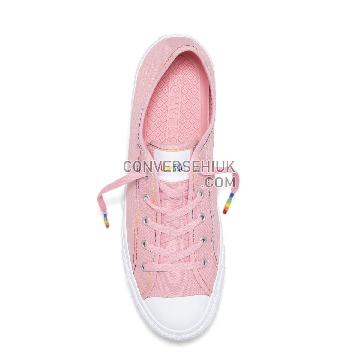 Converse Chuck Taylor All Star Dainty Rainbow Low Top Coastal Pink Coastal Pink/Yellow/White 564980 Shoes