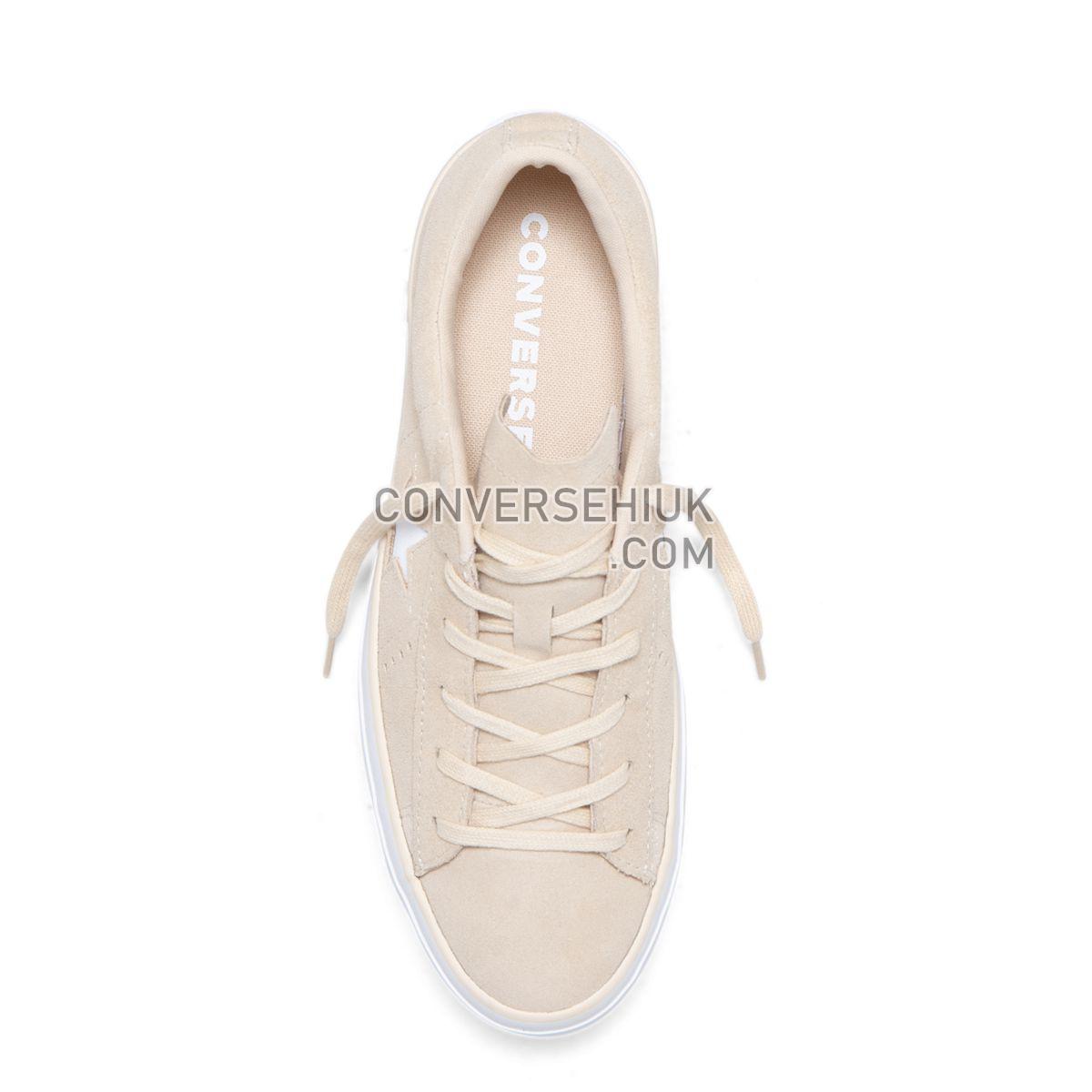 Converse One Star Seasonal Suede Platform Low Top Light Bisque Light Bisque/White/White 565377 Shoes