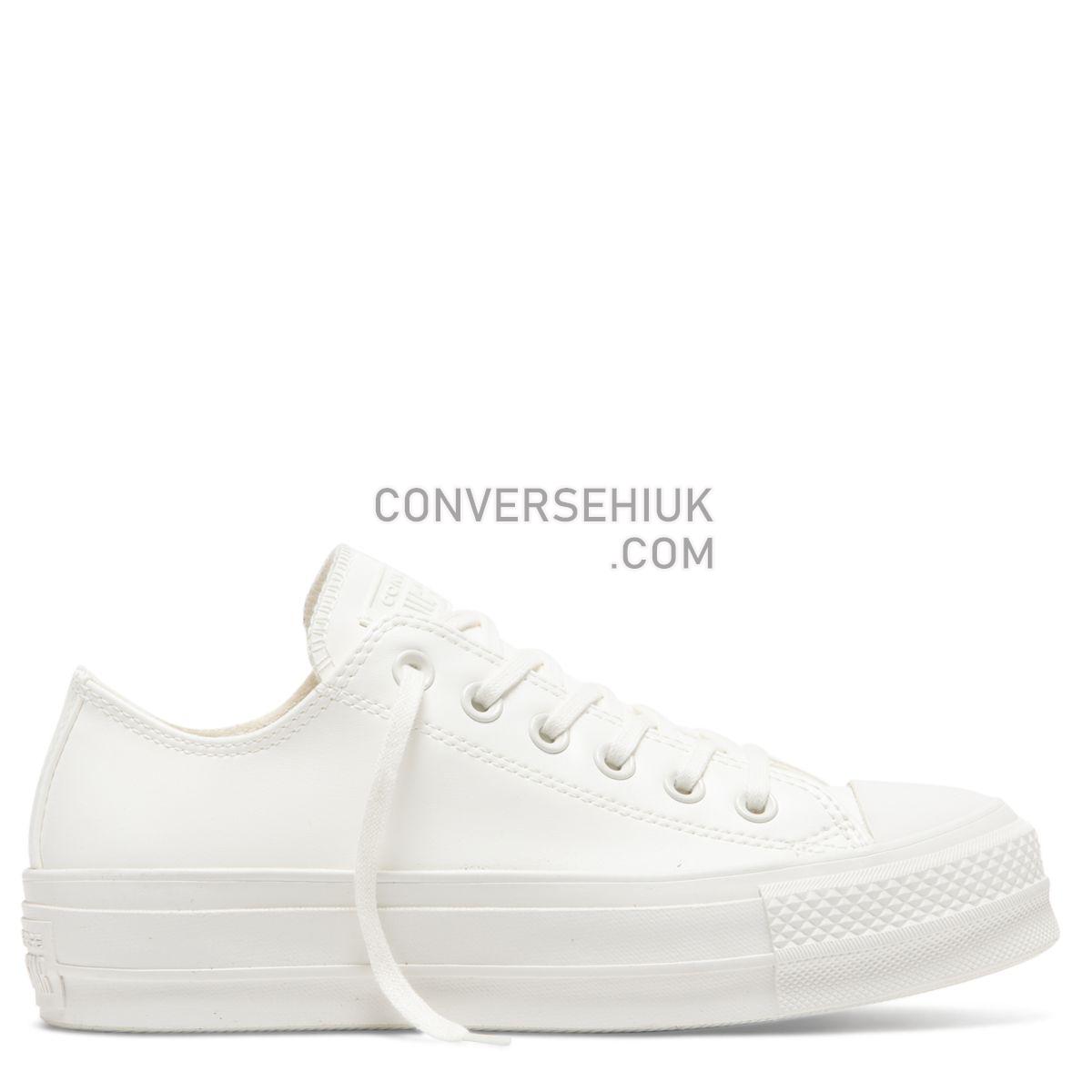 Converse Chuck Taylor All Star Craft Lift Low Top Vintage White Vintage White/Vintage White/Vintage White 564429 Shoes