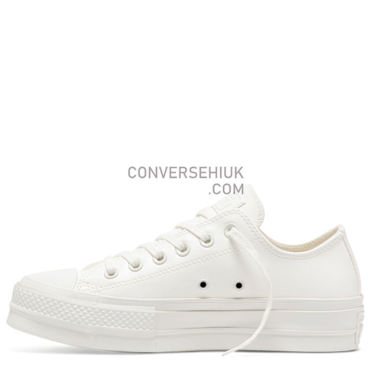 Converse Chuck Taylor All Star Craft Lift Low Top Vintage White Vintage White/Vintage White/Vintage White 564429 Shoes