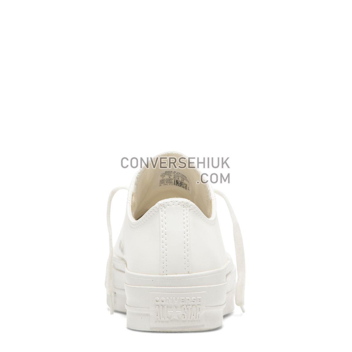 Converse Chuck Taylor All Star Craft Lift Low Top Vintage White Vintage White/Vintage White/Vintage White 564429 Shoes