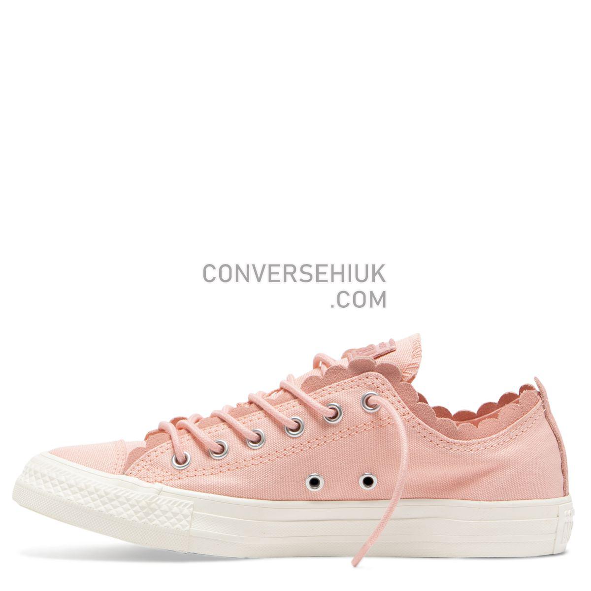 Converse Chuck Taylor All Star Frilly Thrills Low Top Bleached Coral Bleached Coral/Bleached Coral/Egret 564110 Shoes