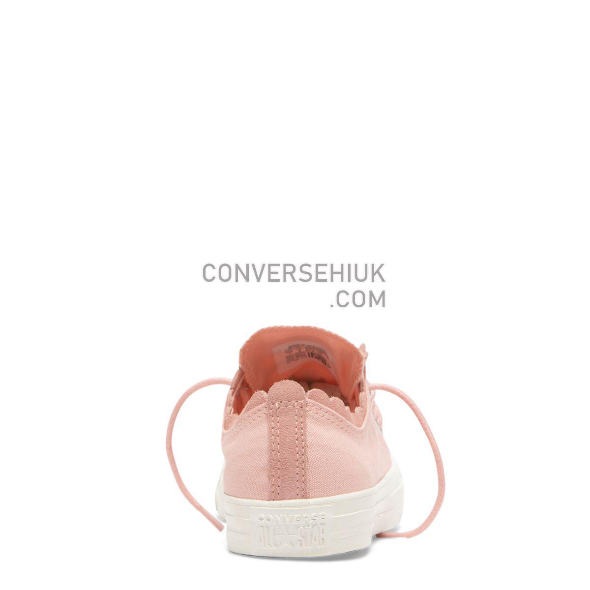 Converse Chuck Taylor All Star Frilly Thrills Low Top Bleached Coral Bleached Coral/Bleached Coral/Egret 564110 Shoes