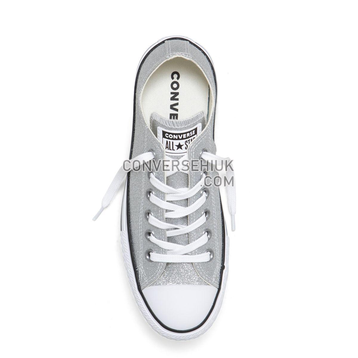 Converse Chuck Taylor All Star Shiny Metal Platform Low Top Silver Silver/Wolf Grey/White 564878 Shoes