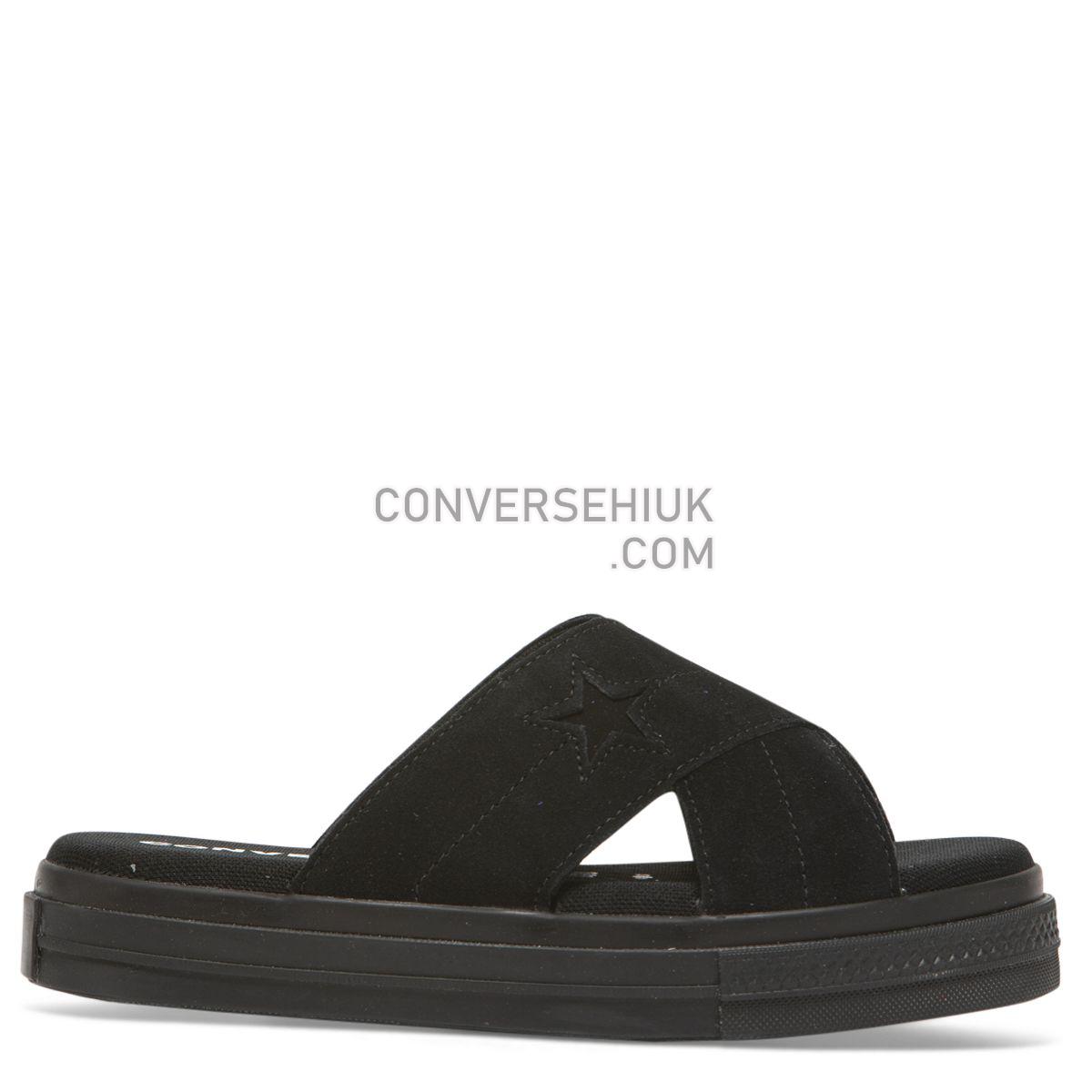 Converse One Star Sandal Slip Black Black/Black/Black 564149 Shoes