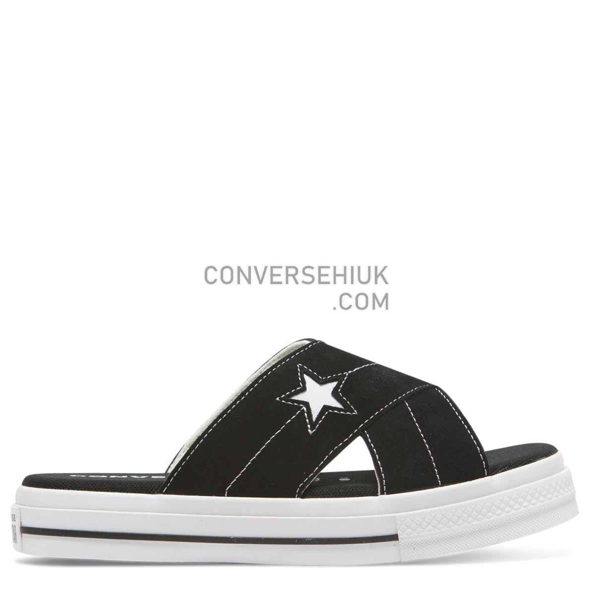 Converse One Star Sandal Slip Black Black/Egret/White 564143 Shoes