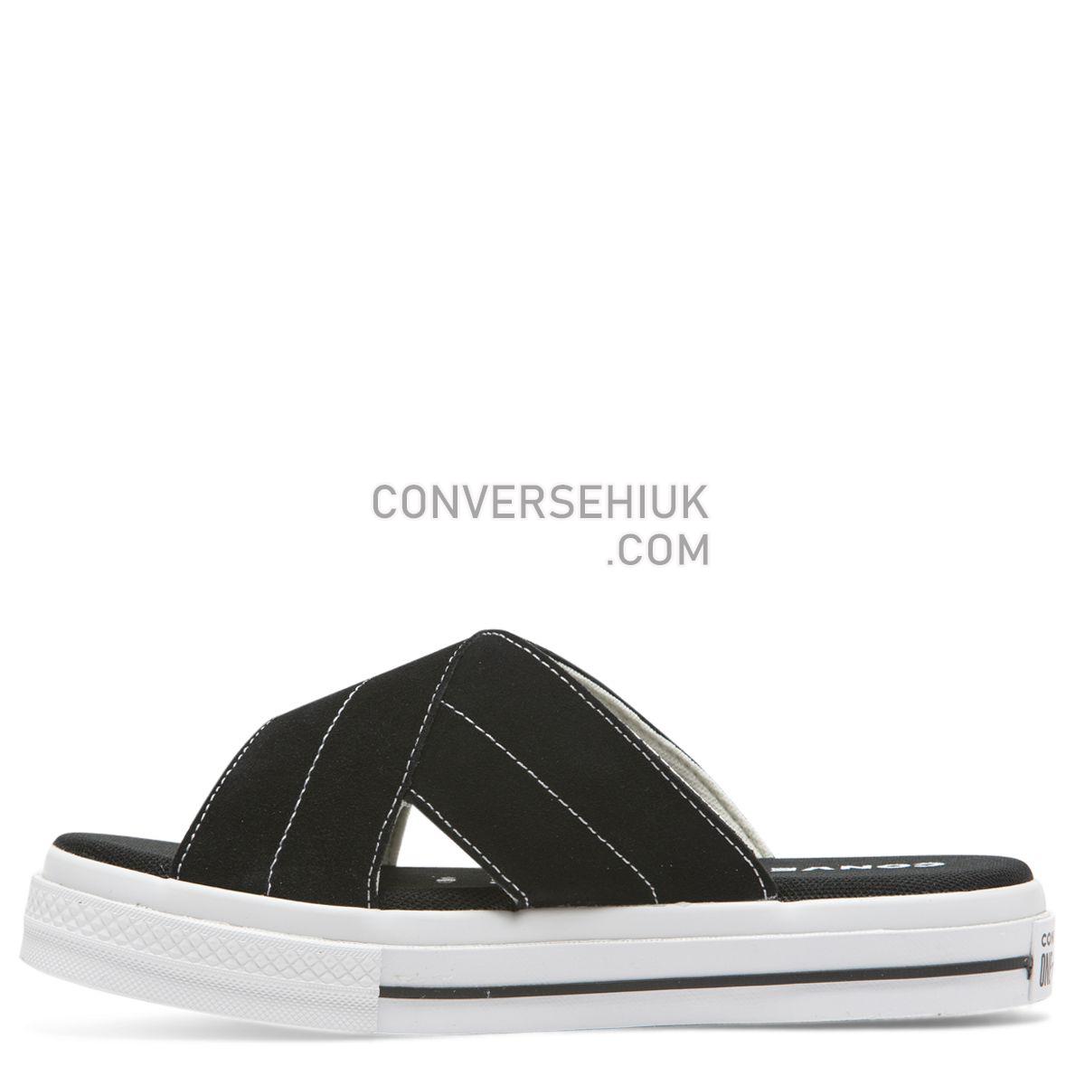 Converse One Star Sandal Slip Black Black/Egret/White 564143 Shoes