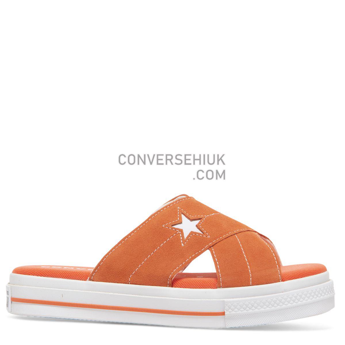 Converse One Star Sandal Slip Turf Orange Turf Orange/Egret/White 564146 Shoes