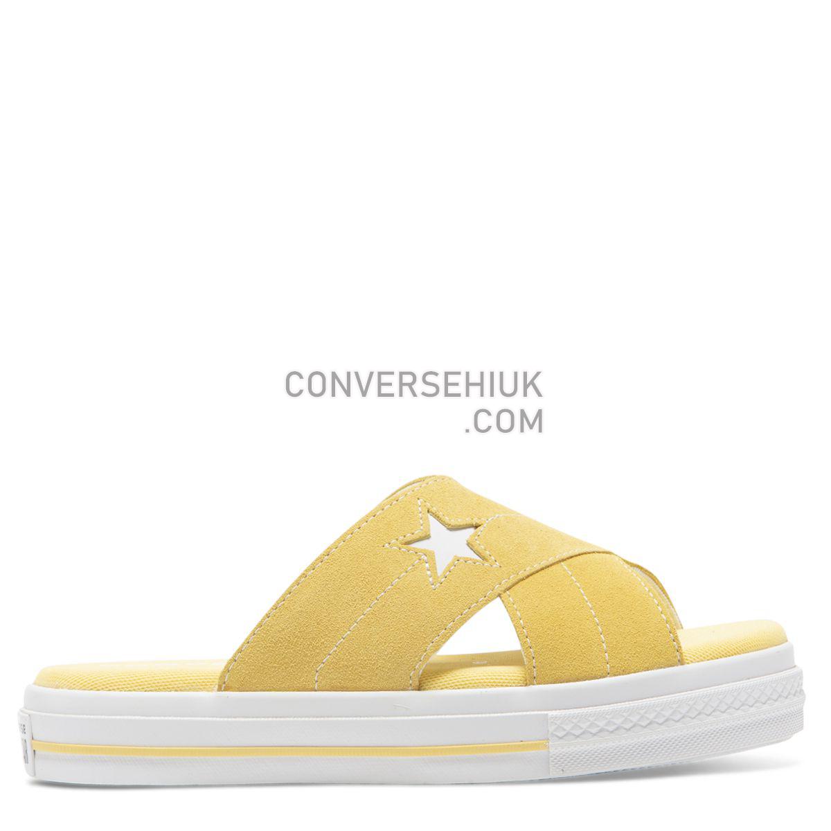 Converse One Star Sandal Slip Butter Yellow Butter Yellow/Egret/White 564145 Shoes