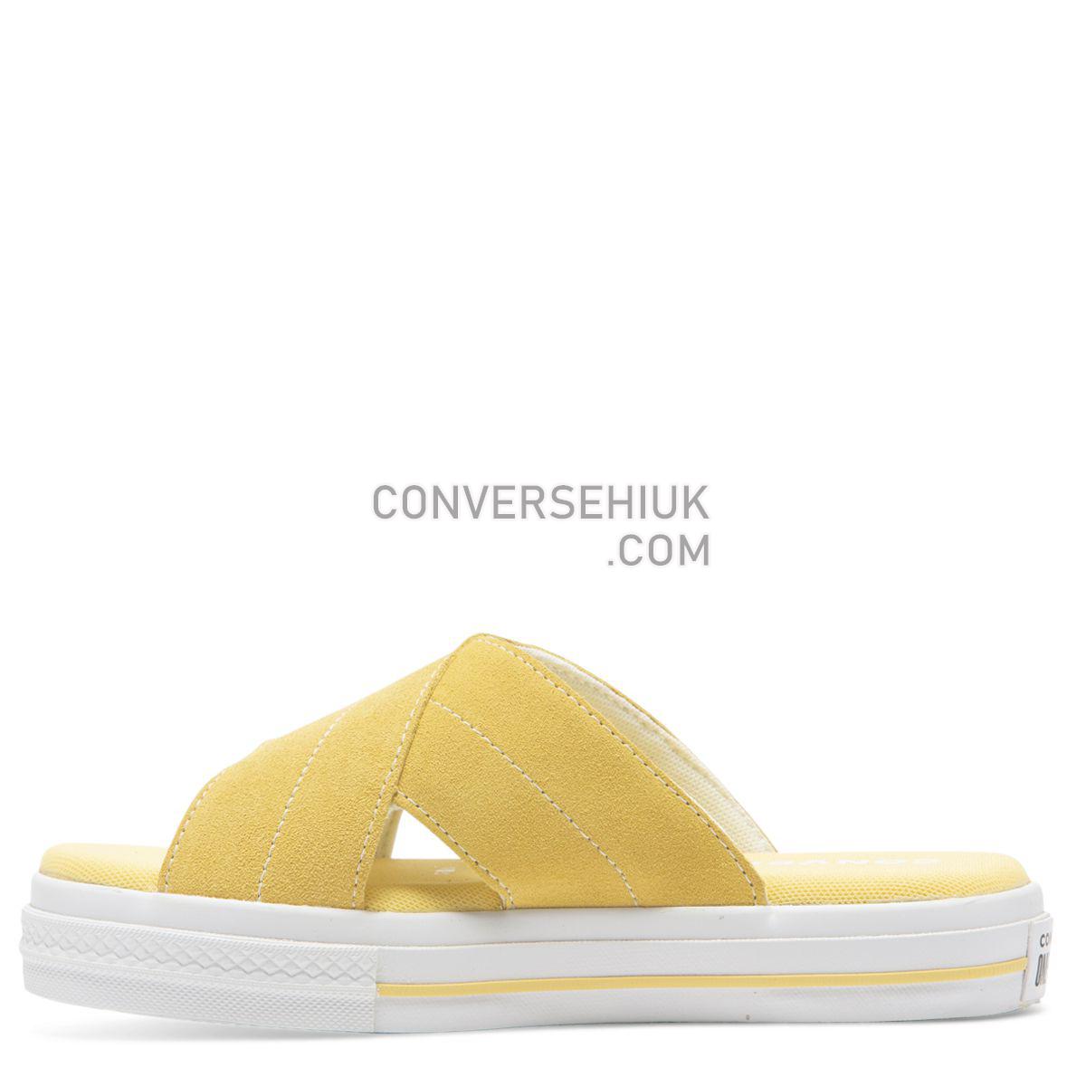 Converse One Star Sandal Slip Butter Yellow Butter Yellow/Egret/White 564145 Shoes