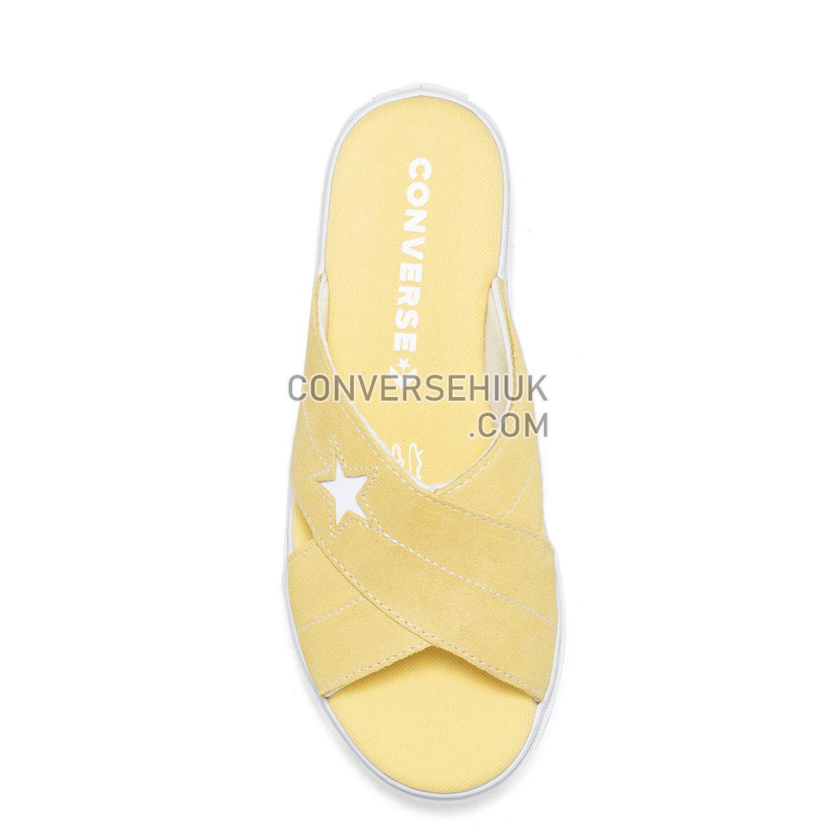 Converse One Star Sandal Slip Butter Yellow Butter Yellow/Egret/White 564145 Shoes