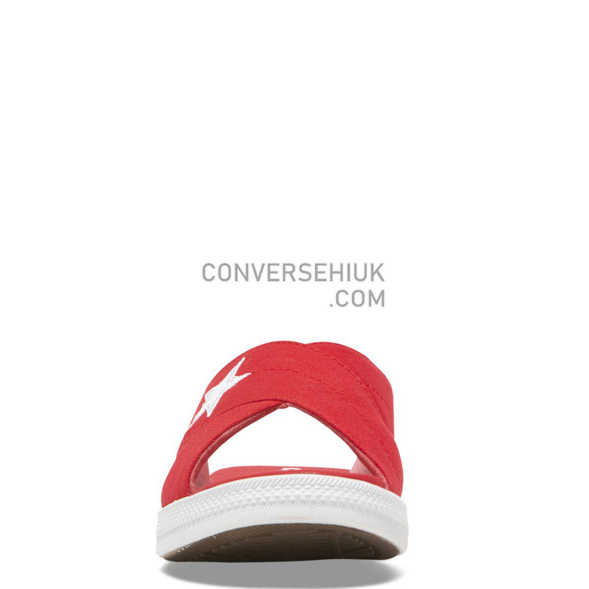 Converse One Star Slide Slip Enamel Red Enamel Red/White/Black 565528 Shoes