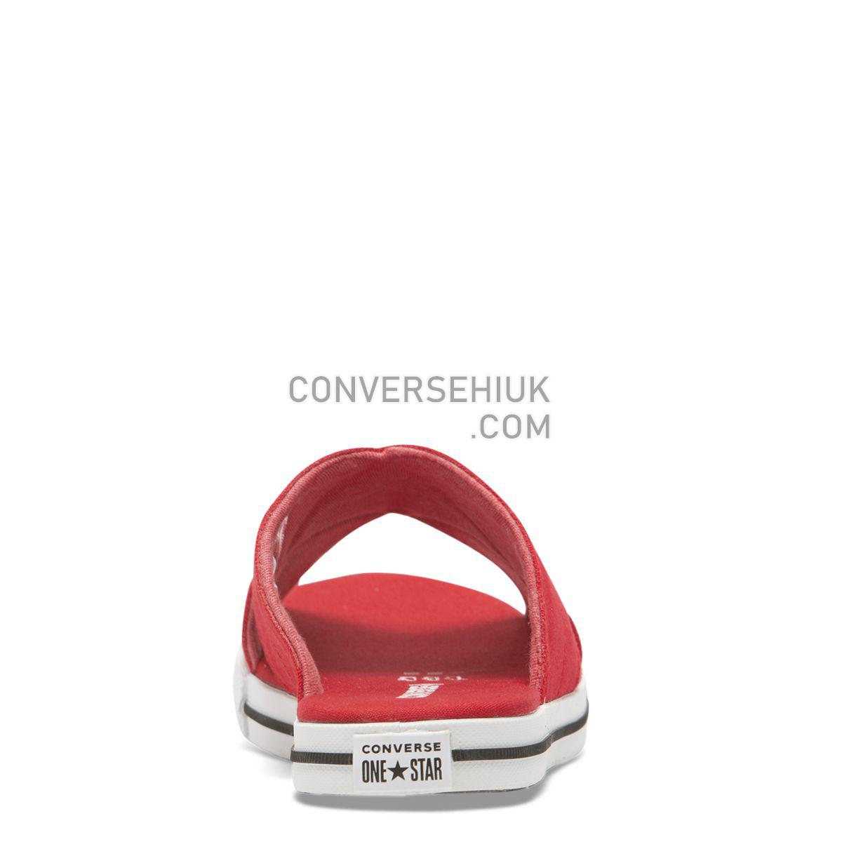 Converse One Star Slide Slip Enamel Red Enamel Red/White/Black 565528 Shoes