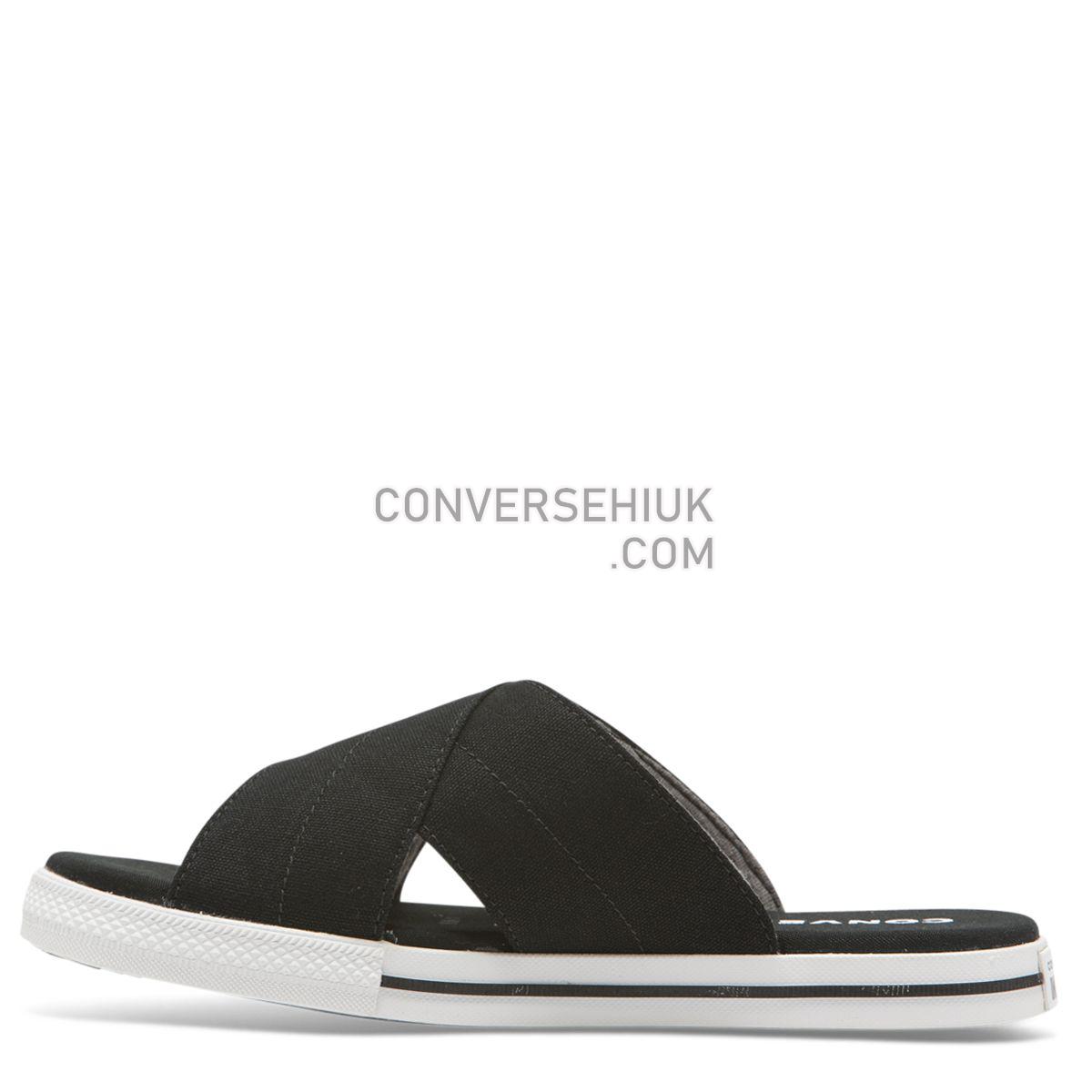 Converse One Star Slide Slip Black Black/White/White 565527 Shoes