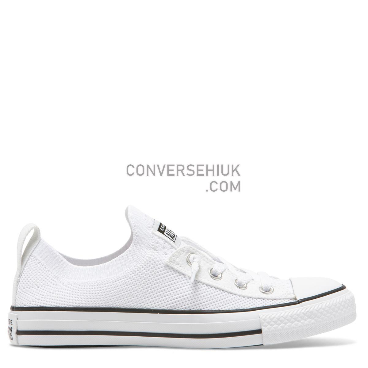 Converse Chuck Taylor All Star Shoreline Knit Slip Low Top Wolf White White/Black/White 565490 Shoes