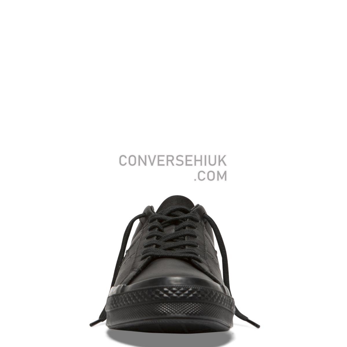 Converse One Star Leather Low Top Black Black/Black/Black 163110 Shoes