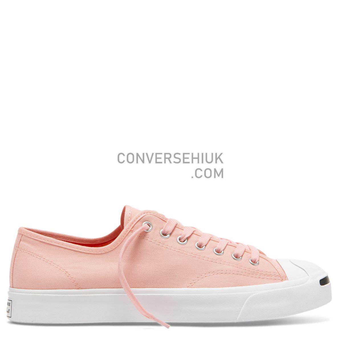 Converse Jack Purcell Twill Low Top Bleached Coral Bleached Coral/White/Black 164108 Shoes