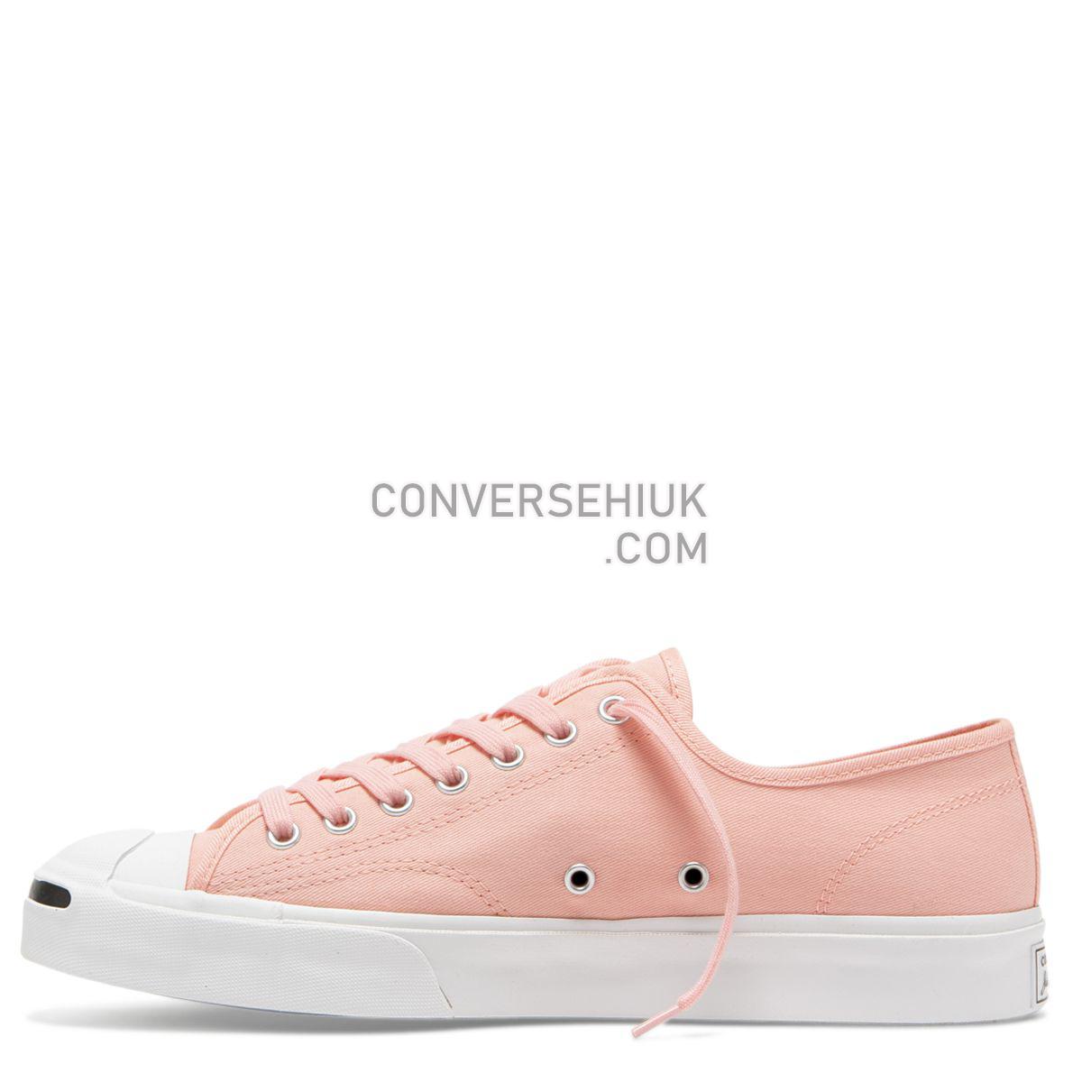 Converse Jack Purcell Twill Low Top Bleached Coral Bleached Coral/White/Black 164108 Shoes