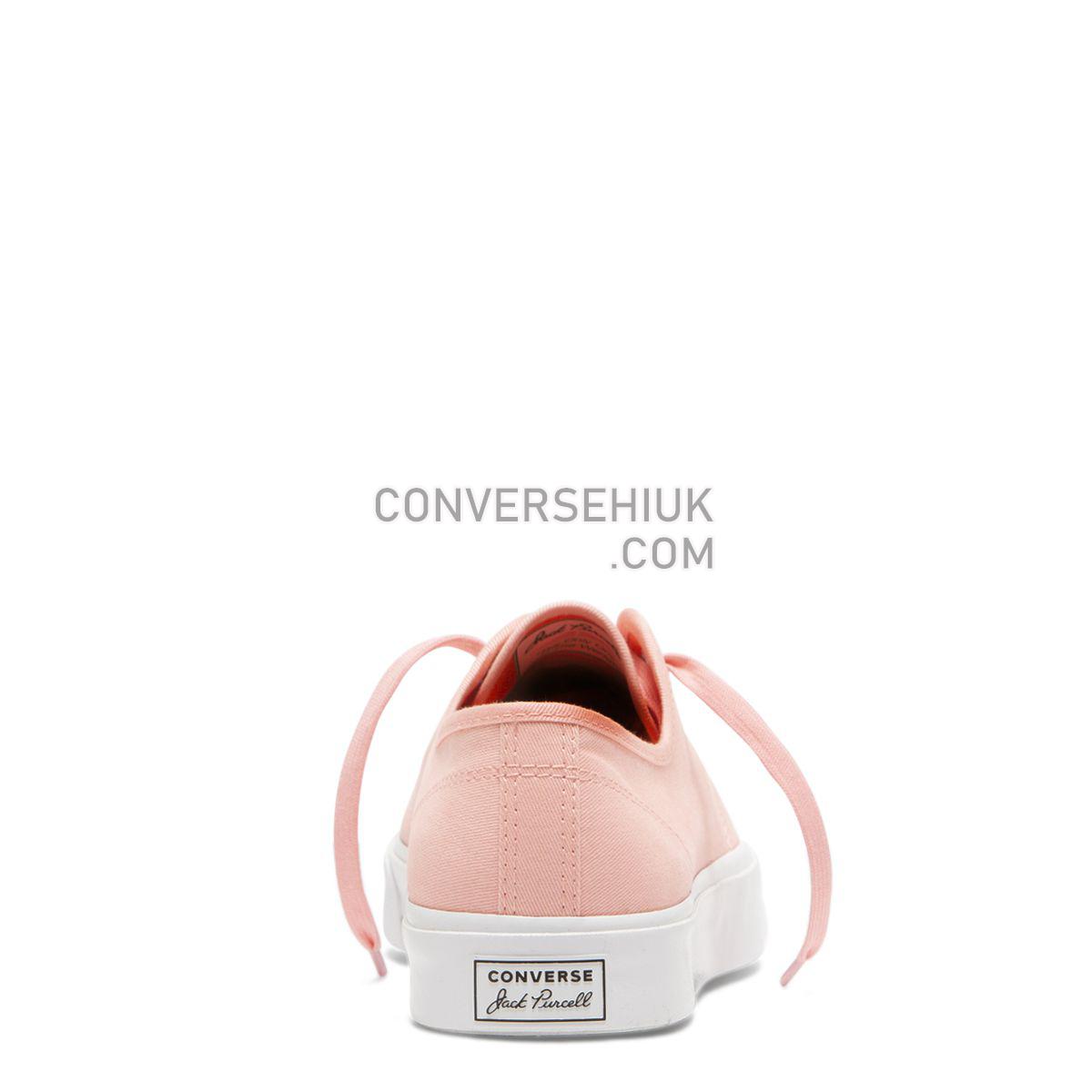 Converse Jack Purcell Twill Low Top Bleached Coral Bleached Coral/White/Black 164108 Shoes