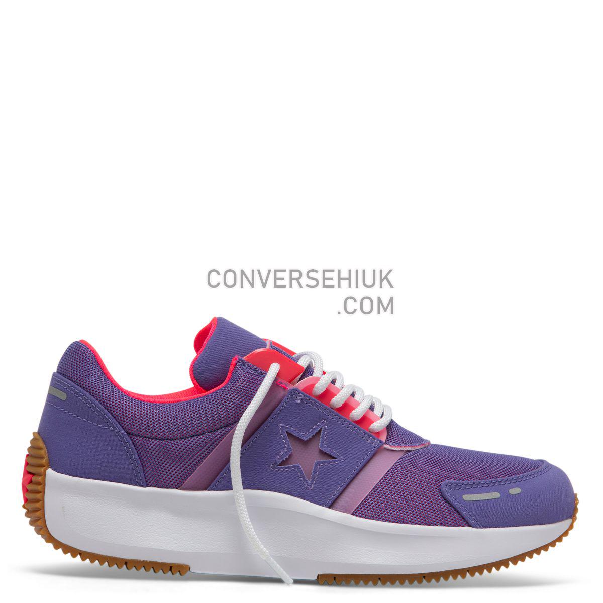 Converse Run Star Retro Glow Low Top Wild Lilac Wild Lilac/Racer Pink/White 164291 Shoes