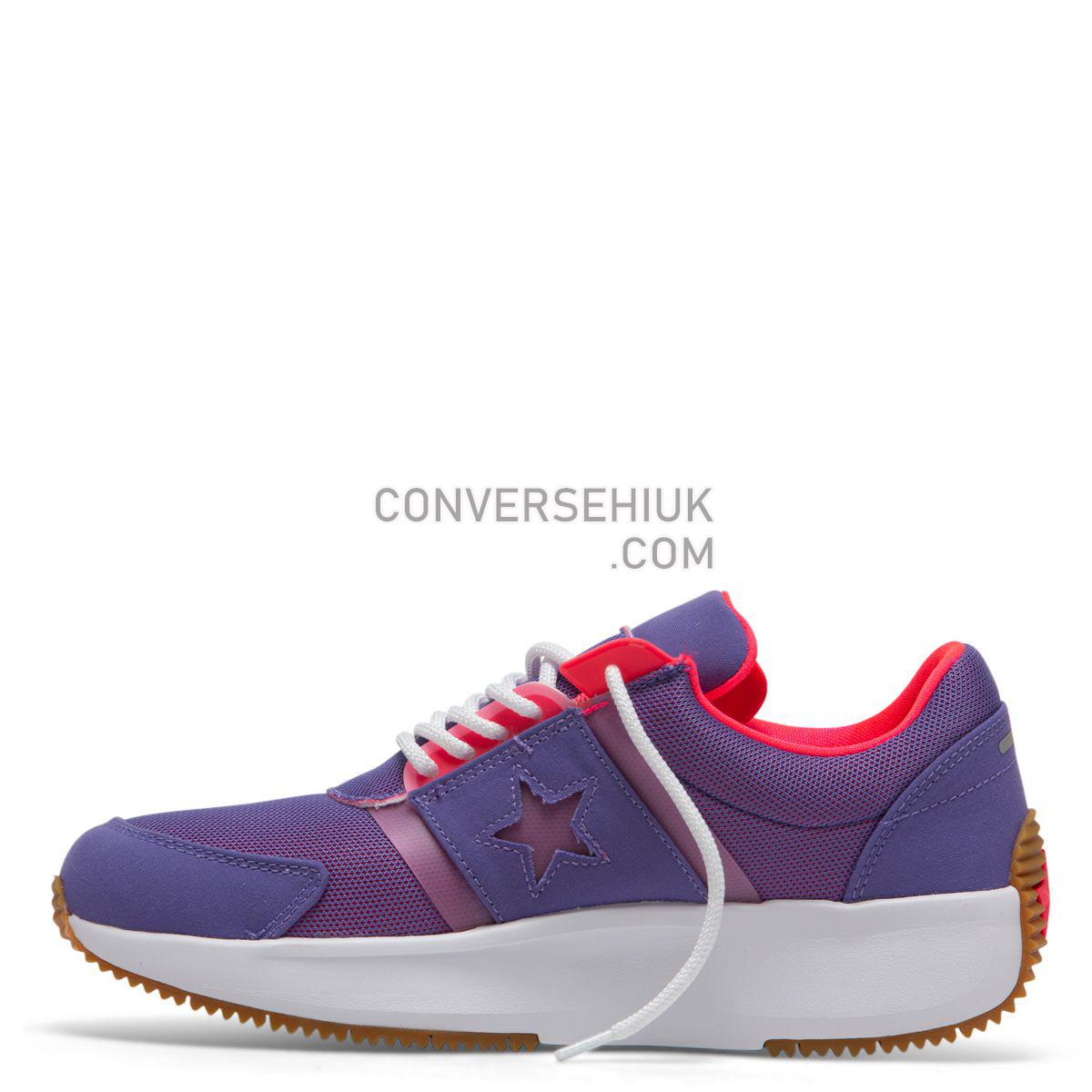 Converse Run Star Retro Glow Low Top Wild Lilac Wild Lilac/Racer Pink/White 164291 Shoes