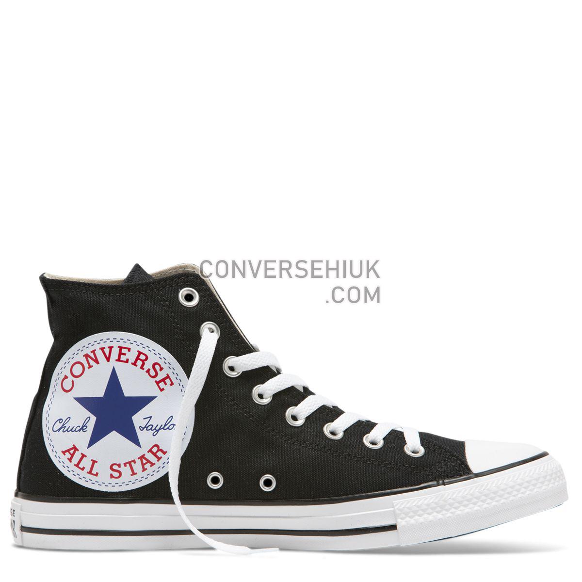 Converse Chuck Taylor All Star Oversized Logo High Top Black Black/White/Black 165694 Shoes