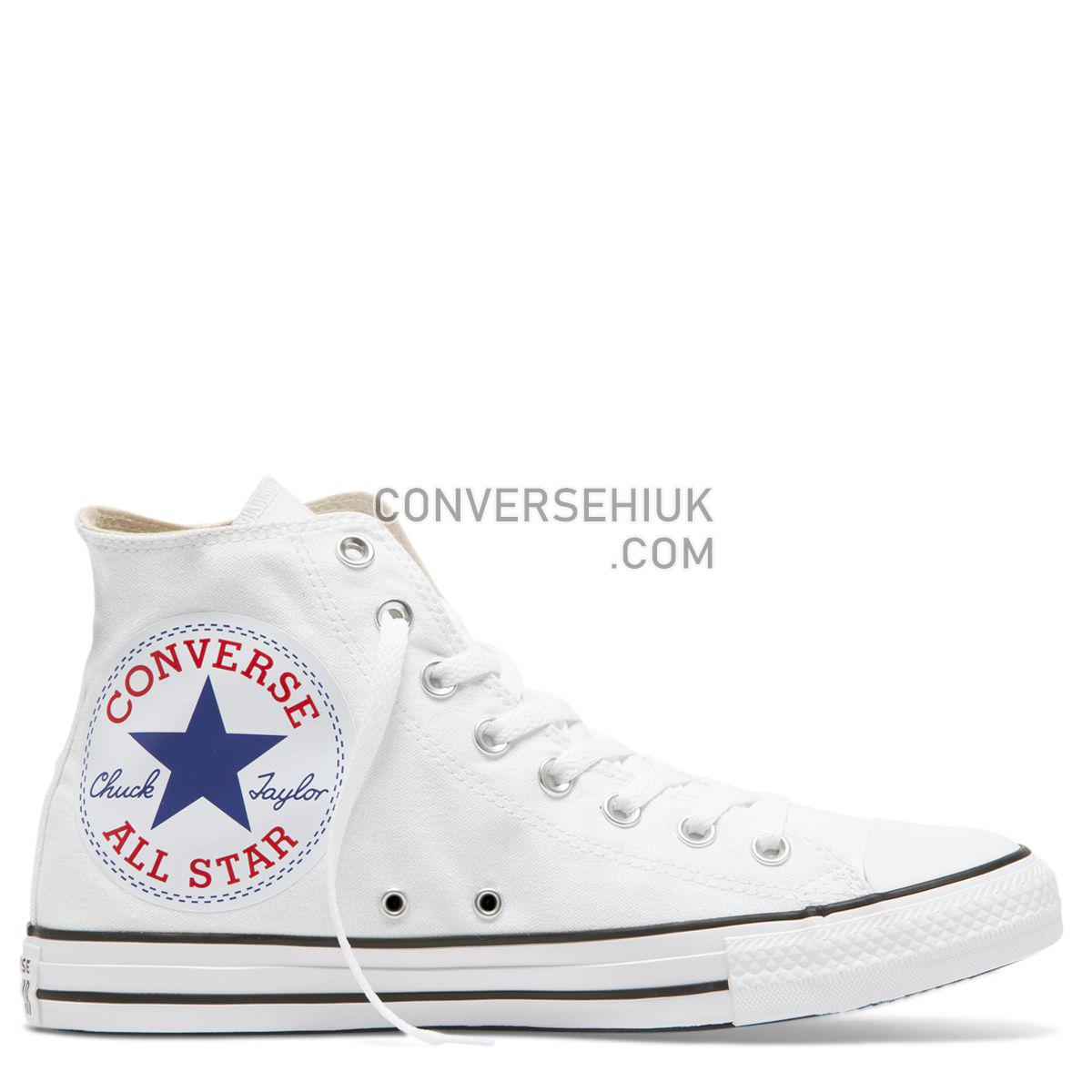 Converse Chuck Taylor All Star Oversized Logo High Top White White/White/Black 165696 Shoes