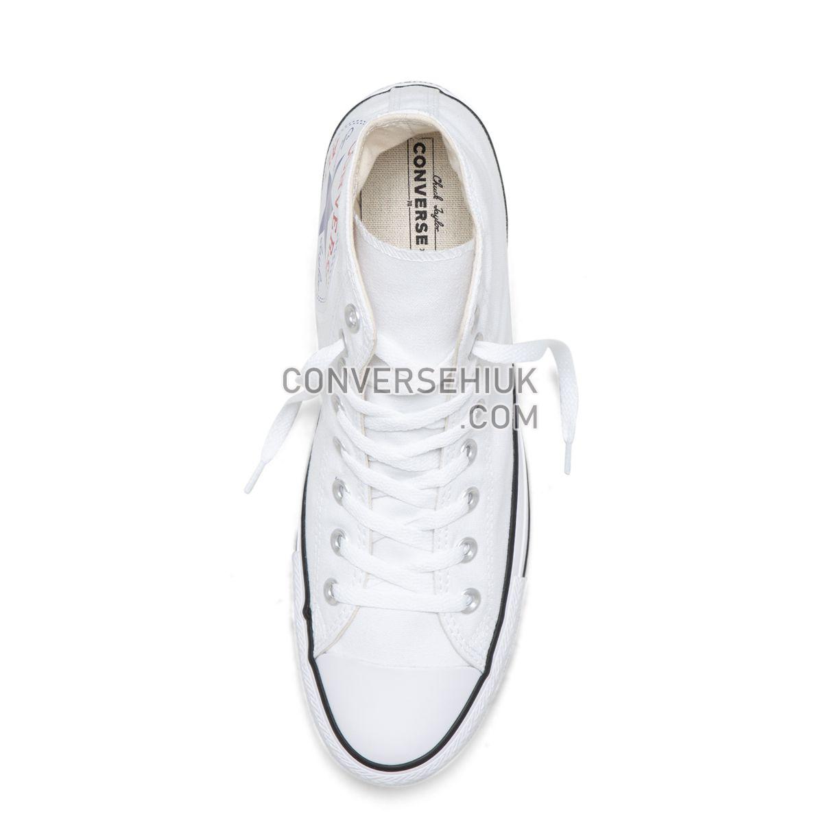 Converse Chuck Taylor All Star Oversized Logo High Top White White/White/Black 165696 Shoes