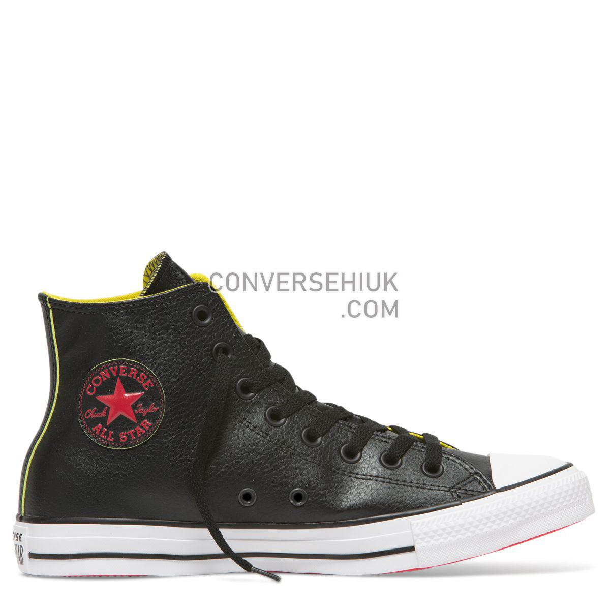 Converse Chuck Taylor All Star SL High Top Black Black/Acid Green/White 165664 Shoes