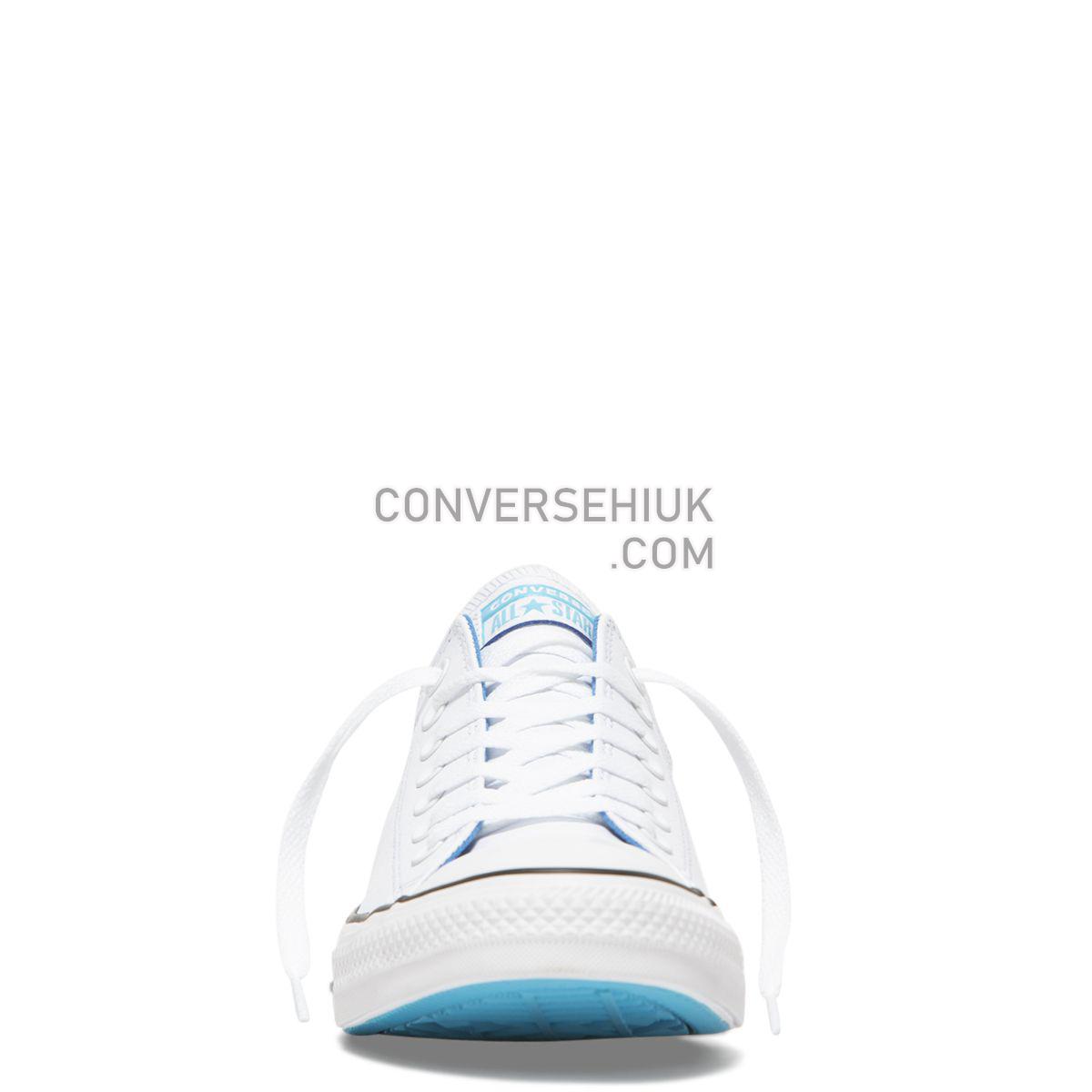 Converse Chuck Taylor All Star SL Low Top White White/Totally Blue/White 165667 Shoes